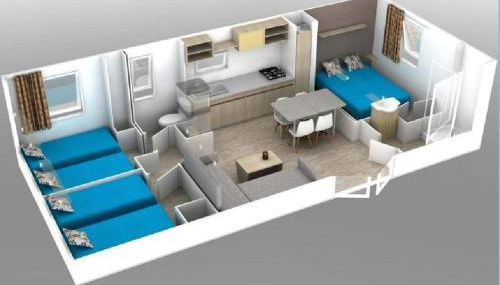 Mobilhome 642 3 chambres Siblu La Réserve - Foto 2