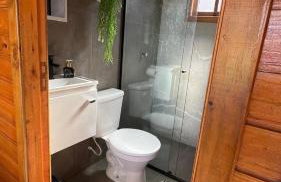 Chalé Tiny house com banheira e lareira - Foto 18