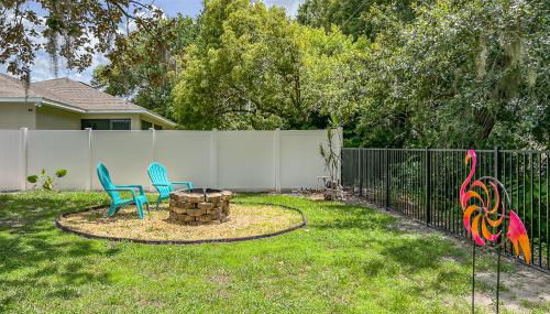 Coastal Cabana in Lakeland with King Bed - Foto 3, Garden, Garden view