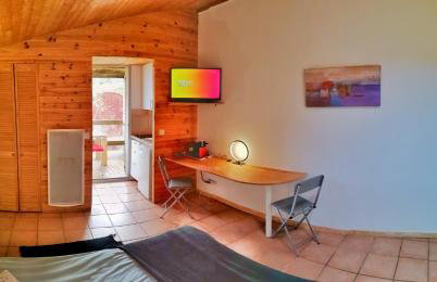 Studio 22 m2, terrasse vue lac, dans propriété face au Lac du Salagou - Foto 6