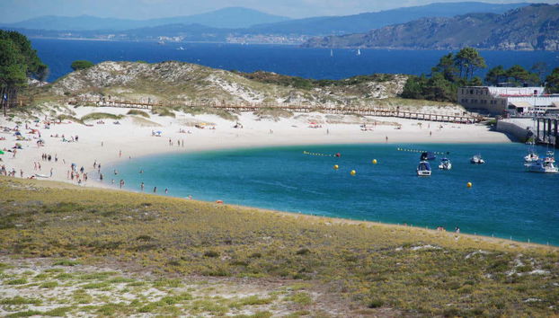 Desfrutando das ilhas Cíes