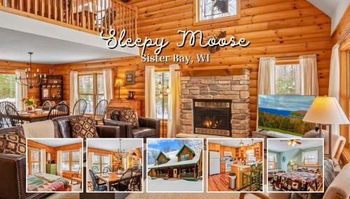 Sleepy Moose - New! Log Cabin in Sister Bay, Dogs and Near Beach - Foto 3