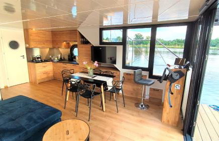 Houseboat Water King apartament pływający dom na wodzie łódź Hausboot 7 os - Foto 5