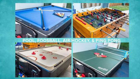 Ultimate Game Room Oasis for 12 - Private Patio - BBQ - 2 Kings - 6 TVs - Full-Body Massage Chair - Foto 2, Game Room