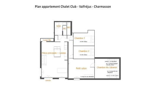 Appartement Valfréjus 8 /10 personnes au pied des pistes - Foto 19