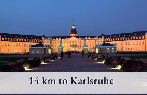 Parterre Lounge mit Terrasse -Nähe Karlsruhe & KIT - ohne Treppen -barrierefreie Dusche - Foto 17