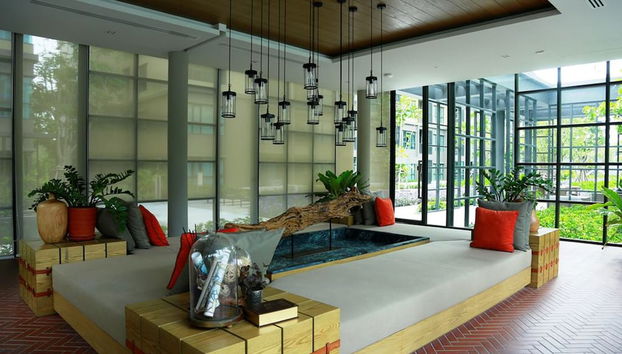 Zona de estar del vestíbulo