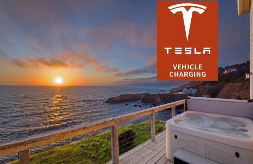 Exquisite Oceanview! by OceanviewHotTubs Oceanfront! Shelter Cove, CA Tesla EV station - Foto 1