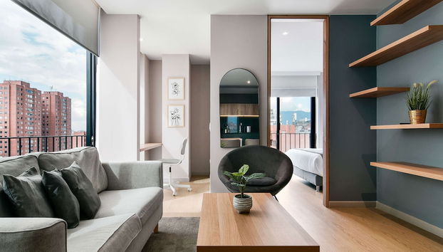 w Spectacular Loft w Balcony in El Nogal - Foto 5, Habitación