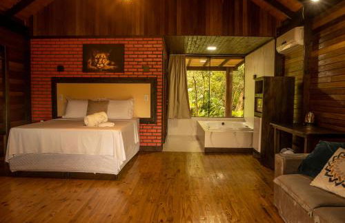 Chalé Canadense com Hidromassagem Pousada Índios Koroados - Foto 3