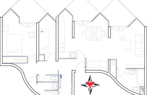 Appartement sur les pistes - 8 pers - Foto 12