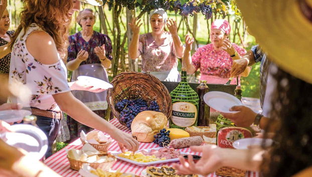 Um delicioso aperitivo italiano