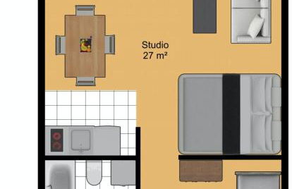 Le Relai S34 - Grand et lumineux studio avec coin montagne 4-6 pers avec WIFI, 50m des pistes, grand balcon exposé SUD, DRAPS NON COMPRIS - Foto 17