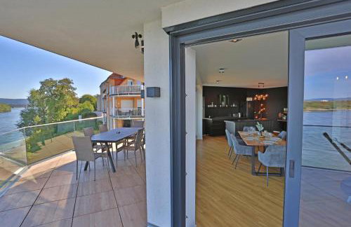 Exklusive Wohnung mit Balkon und direktem Rheinblick mit 2 Schlafzimmern für bis zu 5 Gäste - Foto 11