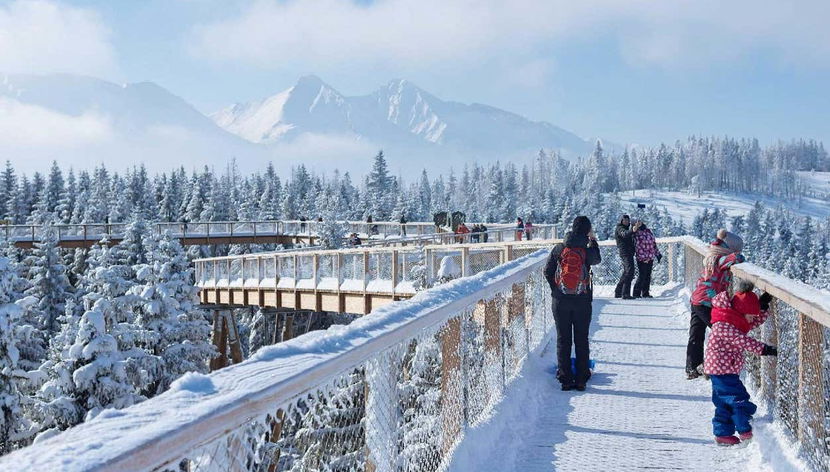 Treetop Walk Bachledka no inverno