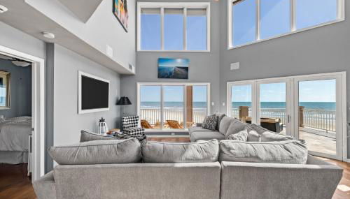 Oceanfront Galveston Beach House Steps to Sand! - Foto 4