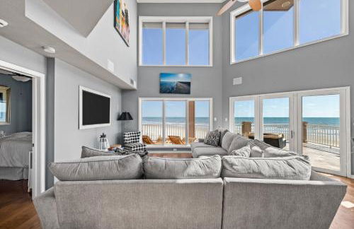 Oceanfront Galveston Beach House Steps to Sand! - Foto 4