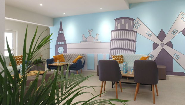 Zona de estar del vestíbulo