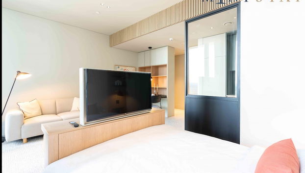 Modern Studio w Balcony in Business Bay - Foto 4, Habitación