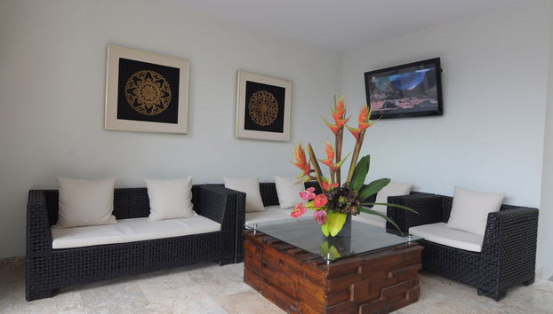 Zona de estar del vestíbulo