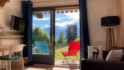 La marmotte: Vue Mont Blanc, terrasse, parking - Foto 5