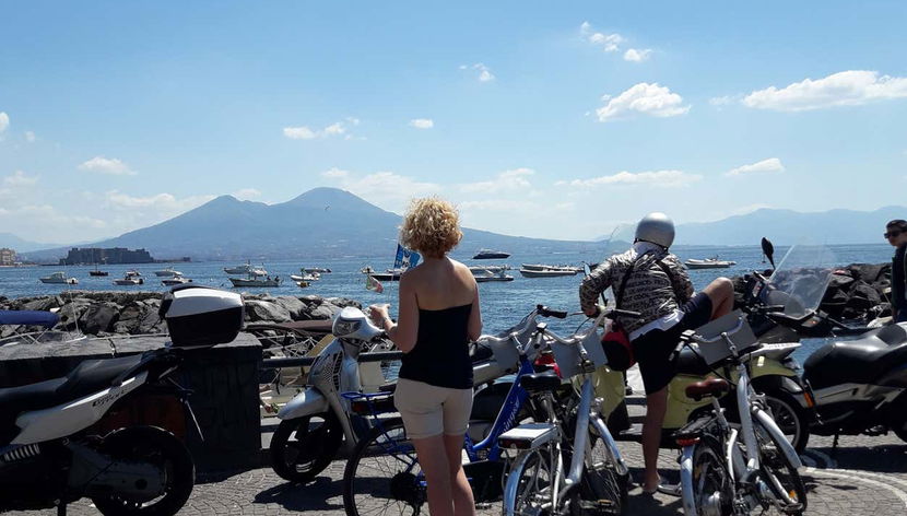 Admire the views of Mount Vesuvius