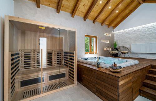 Promina luxury villa with 72sqm Heated Pool, Jacuzzi, Infrared Sauna, Tennis court, Media room - Foto 35