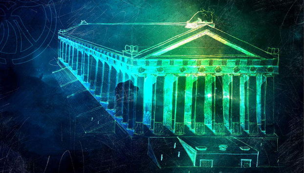 Représentation d’un temple grec