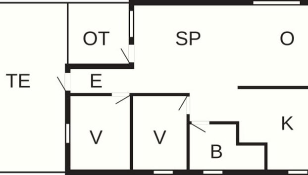 4 Person Holiday Home in Hadsund - Foto 5, Plano
