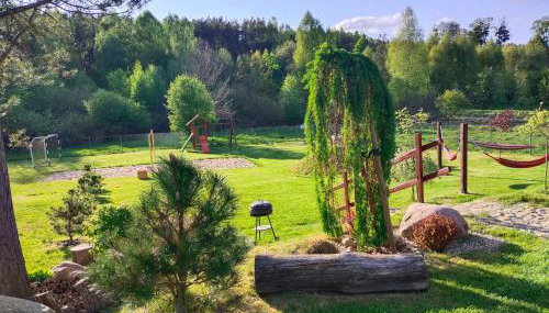 Domki letniskowe przy lesie - "U Łastka" - Foto 5, Garden, Garden view