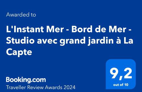 L'Instant Mer - Bord de Mer - Studio avec grand jardin à La Capte - Foto 9