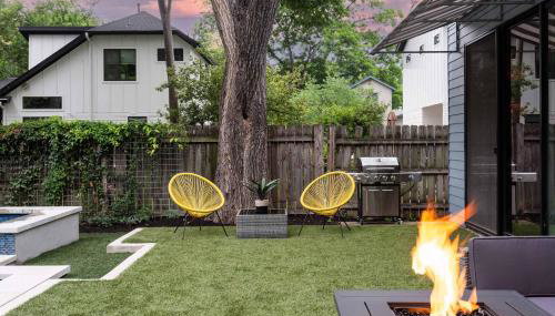 Upstay Luxe Pool Retreat - 7 Min to Rainey St - Foto 5, Garden, sunbed