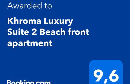 Khroma Luxury Suite 2 Beach front apartment - Photo 52