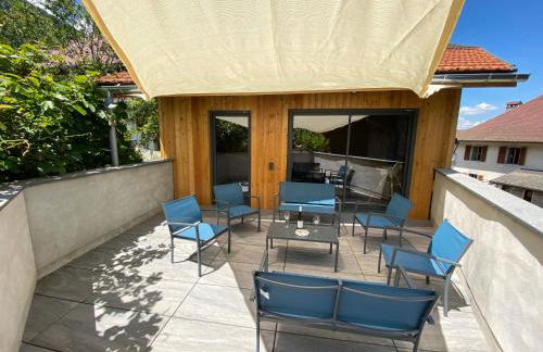 Grange rénovée, 6 minutes du Lac d'Annecy vue sur le Mont-Blanc - Foto 1