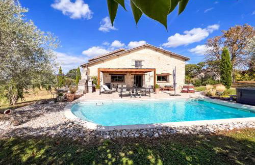 Casa Guillarmou - Évasion Enchantée avec Piscine Chauffée, Spa & Clim - Vue Exceptionnelle - Foto 22