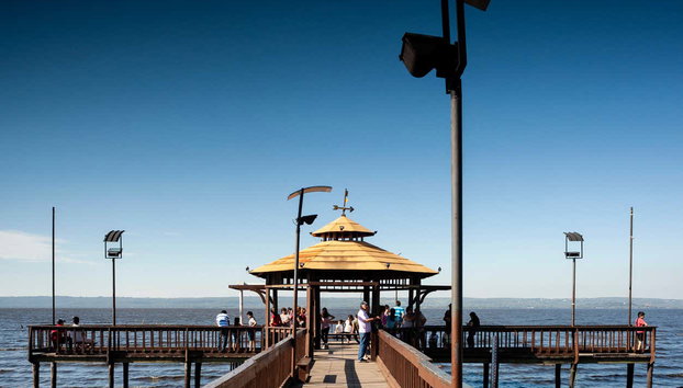 Excursão ao lago Ypacaraí - Foto 3, Um dos cais do lago Ypacaraí