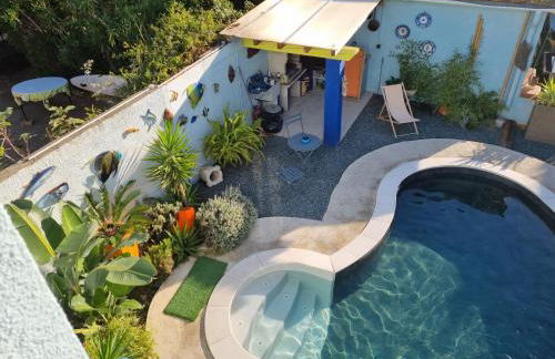 Appartement avec piscine et jacuzzi à 50mètres de la plage et 5min de l'allée des Pins - Photo 2