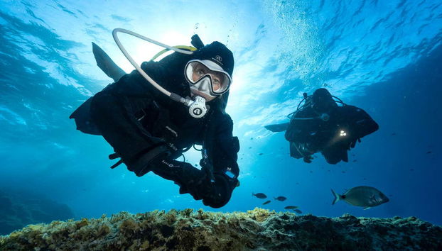 Buceando en Tossa de Mar