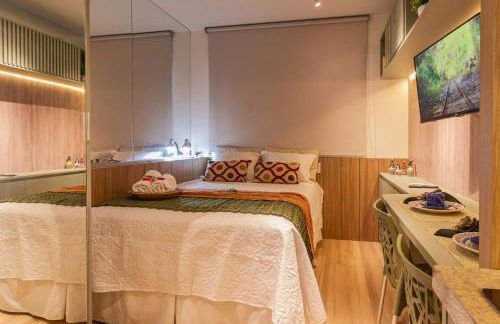 Flat 16 Frente Mar - Lindo e Confortável - STS - Salvador Temporada Studio - Foto 7