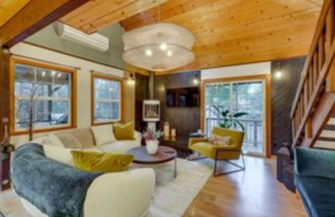 Modern Peaceful Nordic Cabin Near Lake with Pickleball-Basketball Court - Foto 8