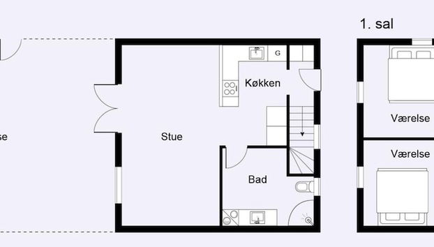 5 Star Holiday Home in Lokken - Foto 3, Interior