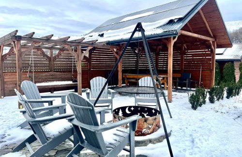 Nasza Chata Na Końcu Świata - bania z jacuzzy, palenisko, kominek, planszówki - Foto 76