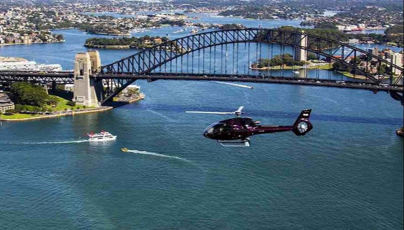 Helicóptero do passeio