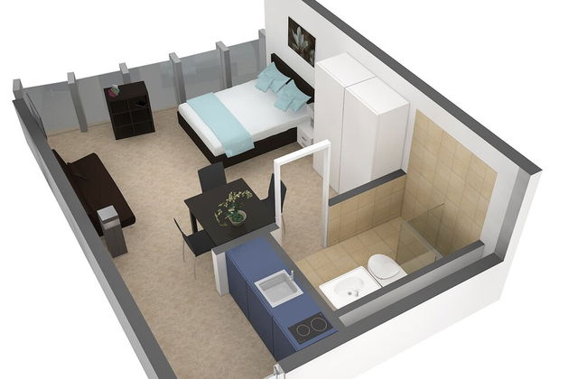 Hitrental Allmend Standard Studios - Foto 15