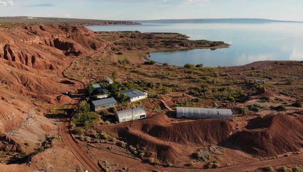 View of the oil and gas field