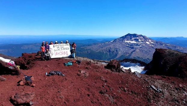 Raggiungendo la cima del vulcano Lonquimay