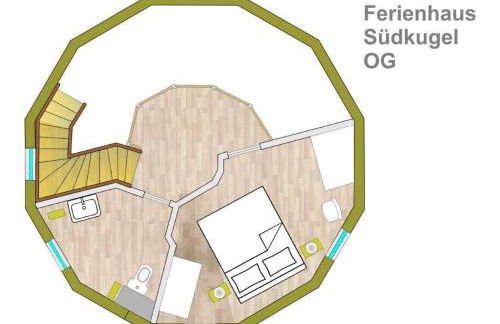 Südkugel - Kugelhaus in ökologischer Bauweise am Tollensesee - Foto 3