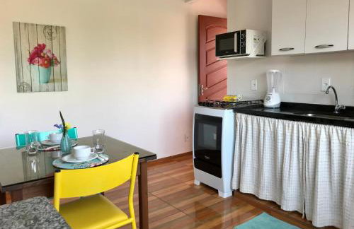 KITNET Ar condicionado, Wi Fi e varanda perto Praia Grande - Photo 13