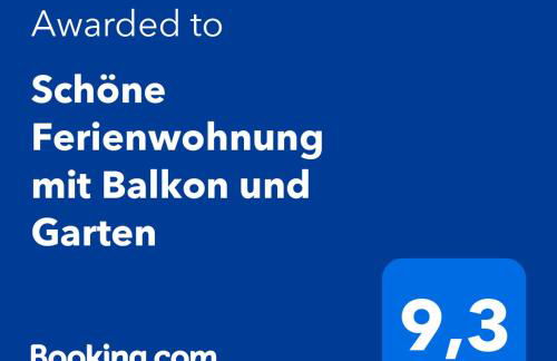 Schöne Ferienwohnung mit Balkon und Garten - Foto 2