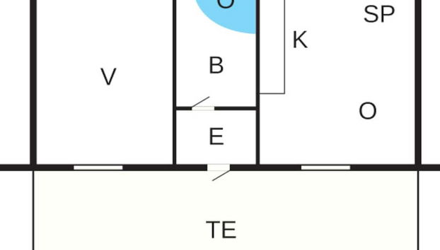 2 Person Holiday Home in Hojer - Foto 2, Plano